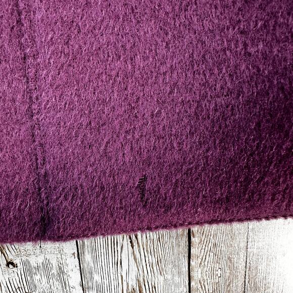 J.Jill Womens Wool Jacket Small Purple Round Neck Angoral Rabbit Blend Button Up - Picture 6 of 10